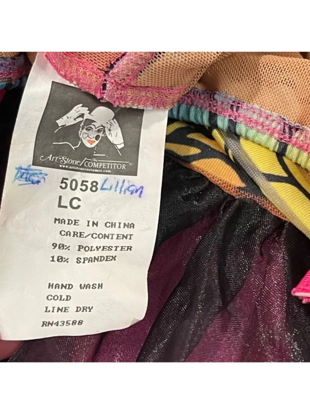 Art Stone Tutu Dance Costume‎ Girls Size LC Floral Ballet Leotard Recital Outfit